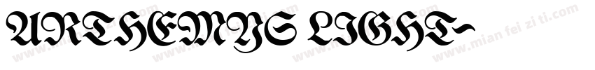 ARTHEMYS LIGHT字体转换